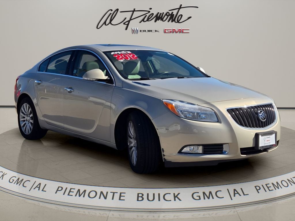 2012 Buick Regal Premium I in Gold Mist Metallic — front three-quarter view